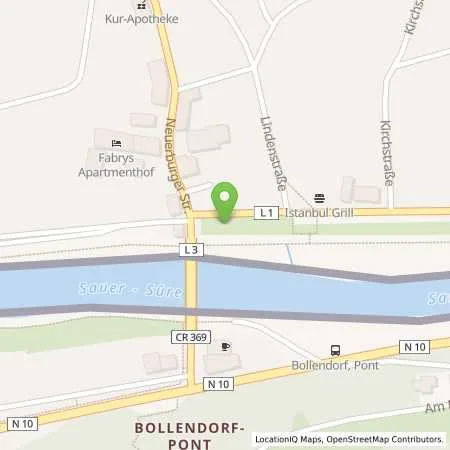 Standortübersicht der Tankstelle innogy SE in 54669 Bollendorf