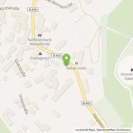 Standortübersicht der Tankstelle innogy SE in 54689 Daleiden