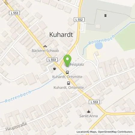 Standortübersicht der Tankstelle Pfalzwerke AG in 76773 Kuhardt