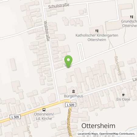 Standortübersicht der Strom (Elektro) Tankstelle: Pfalzwerke AG in 76879, Ottersheim