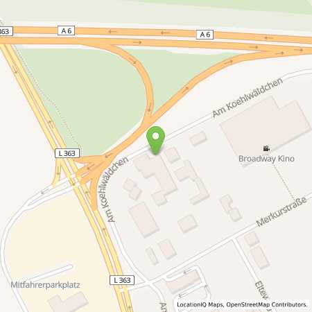 Standortübersicht der Strom (Elektro) Tankstelle: Hotel Merkur GmbH in 66877, Ramstein-Miesenbach