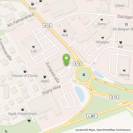 Standortübersicht der Tankstelle Pfalzwerke AG in 67685 Weilerbach