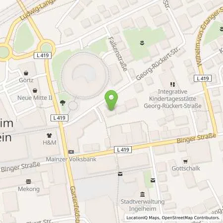 Standortübersicht der Tankstelle EWR AG in 55218 Ingelheim