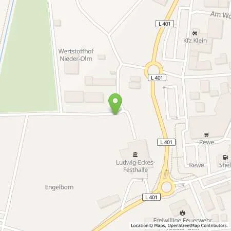 Standortübersicht der Tankstelle EWR AG in 55268 Nieder-Olm