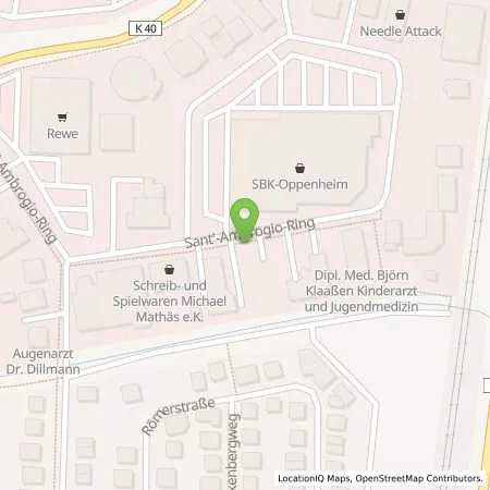 Standortübersicht der Tankstelle EWR AG in 55276 Oppenheim