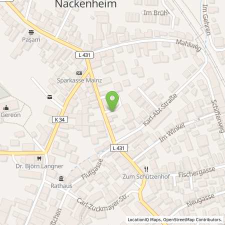 Standortübersicht der Strom (Elektro) Tankstelle: EWR AG in 55299, Nackenheim