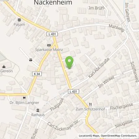 Standortübersicht der Tankstelle EWR AG in 55299 Nackenheim