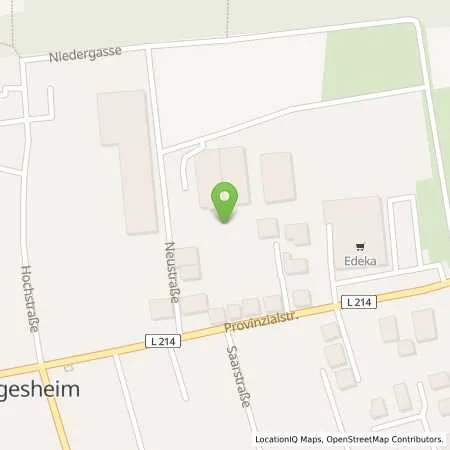 Standortübersicht der Tankstelle innogy SE in 55425 Waldalgesheim