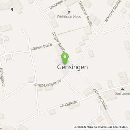 Standortübersicht der Tankstelle Mer Germany GmbH in 55457 Gensingen