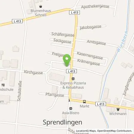 Standortübersicht der Tankstelle Mainzer Stadtwerke AG in 55576 Sprendlingen