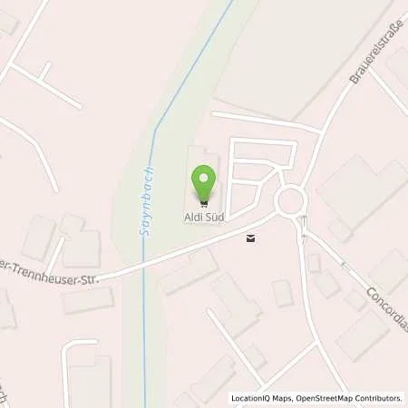 Standortübersicht der Tankstelle ALDI SÜD in 56170 Bendorf