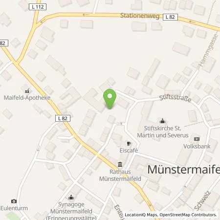 Standortübersicht der Tankstelle innogy SE in 56294 Münstermaifeld