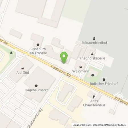 Standortübersicht der Tankstelle Löhr Automobile Andernach in 56626 Andernach