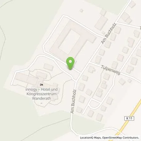 Standortübersicht der Tankstelle innogy SE in 56729 Baar