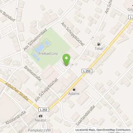 Standortübersicht der Tankstelle Süwag Energie AG in 53545 Linz am Rhein