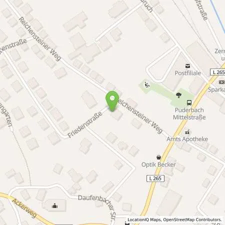 Standortübersicht der Tankstelle Süwag Energie AG in 56305 Puderbach