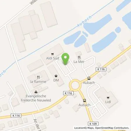 Standortübersicht der Tankstelle ALDI SÜD in 56567 Neuwied (Niederbieber)