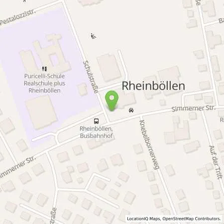 Standortübersicht der Tankstelle Gutenberger e.K. in 55494 Rheinböllen