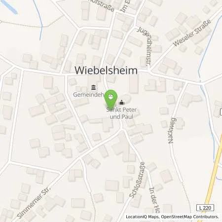 Standortübersicht der Tankstelle innogy SE in 56291 Wiebelsheim