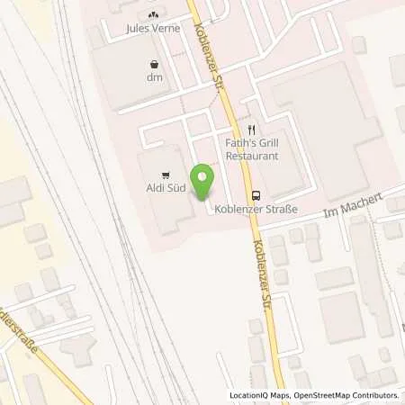 Standortübersicht der Tankstelle ALDI SÜD in 56112 Lahnstein