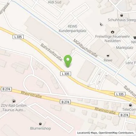 Standortübersicht der Tankstelle EnBW mobility+ AG und Co.KG in 56355 Nastätten