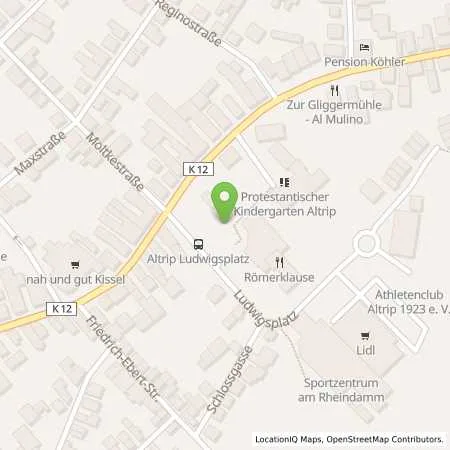 Standortübersicht der Tankstelle Pfalzwerke AG in 67122 Altrip