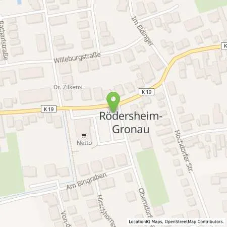 Standortübersicht der Tankstelle Pfalzwerke AG in 67127 Rödersheim-Gronau