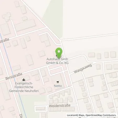 Standortübersicht der Tankstelle Autohaus Groh GmbH & Co. KG in 67141 Neuhofen