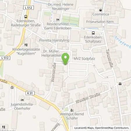 Standortübersicht der Tankstelle Pfalzwerke AG in 67480 Edenkoben