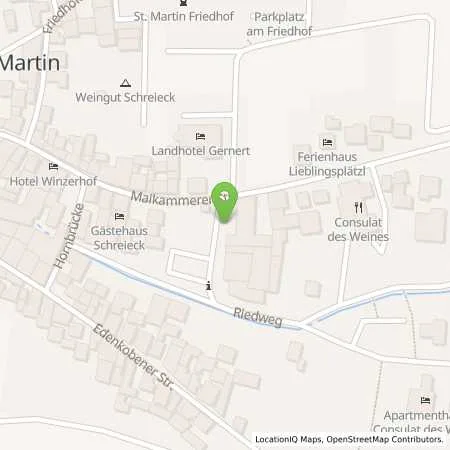 Standortübersicht der Tankstelle Pfalzwerke AG in 67487 Sankt Martin