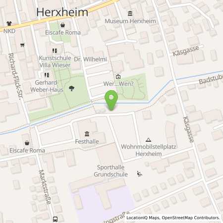 Standortübersicht der Strom (Elektro) Tankstelle: Gemeindewerke Herxheim (Eigenbetrieb) in 76863, Herxheim