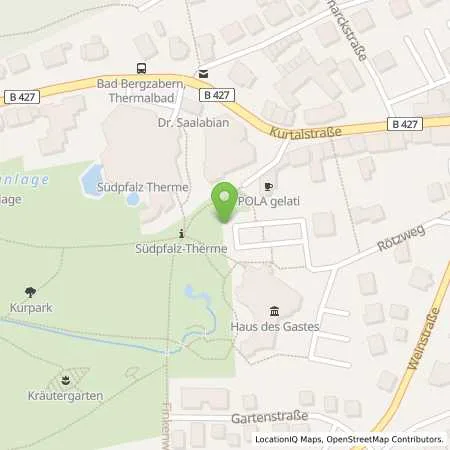 Standortübersicht der Tankstelle Stadtwerke Bad Bergzabern GmbH in 76887 Bad Bergzabern