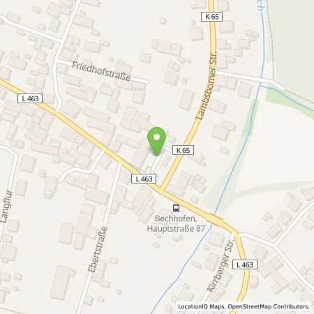 Standortübersicht der Tankstelle Pfalzwerke AG in 66894 Bechhofen