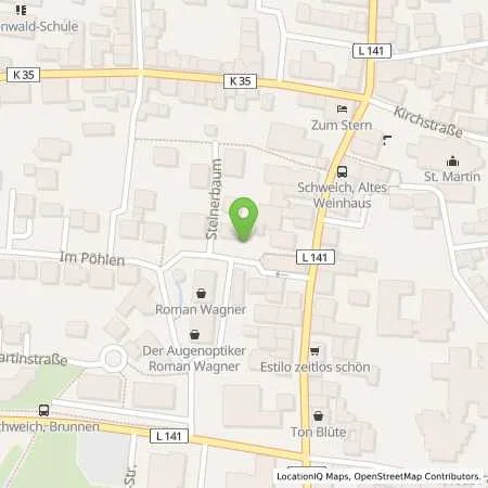 Standortübersicht der Tankstelle innogy SE in 54338 Schweich