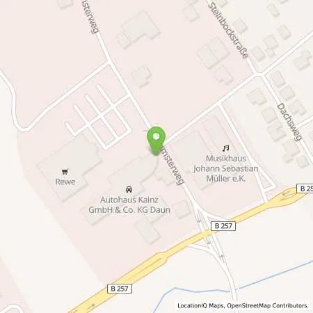 Standortübersicht der Tankstelle Autohaus Kainz GmbH & Co. KG in 54550 Daun