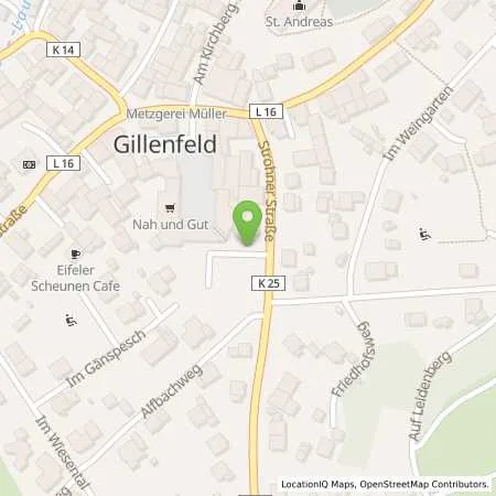 Standortübersicht der Tankstelle innogy SE in 54558 Gillenfeld