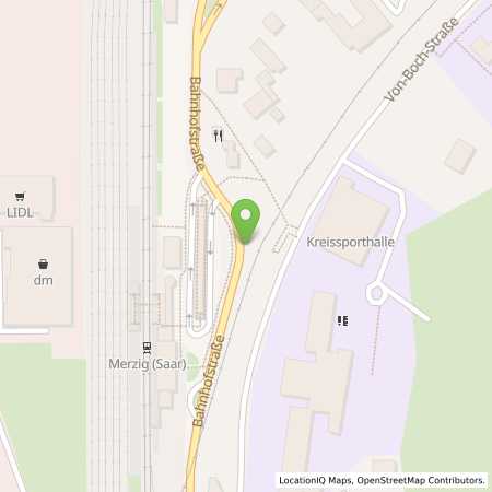 Standortübersicht der Strom (Elektro) Tankstelle: Stadtwerke Merzig GmbH in 66663, Merzig