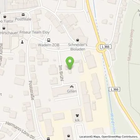 Standortübersicht der Tankstelle energis GmbH in 66687 Wadern