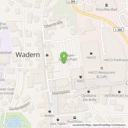 Standortübersicht der Tankstelle energis GmbH in 66687 Wadern