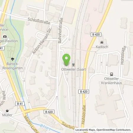 Standortübersicht der Tankstelle energis GmbH in 66564 Ottweiler