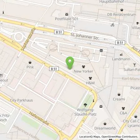 Standortübersicht der Tankstelle Charge-ON in 66111 Saarbrücken