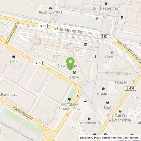 Standortübersicht der Tankstelle Energie SaarLorLux AG in 66111 Saarbrücken