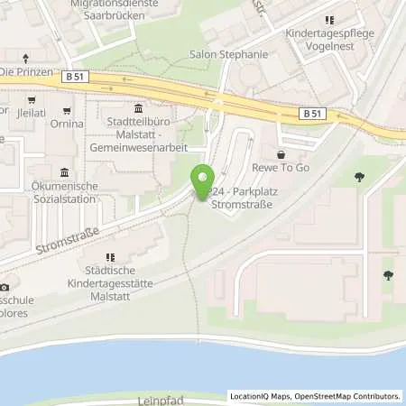 Standortübersicht der Tankstelle Energie SaarLorLux AG in 66115 Saarbrücken