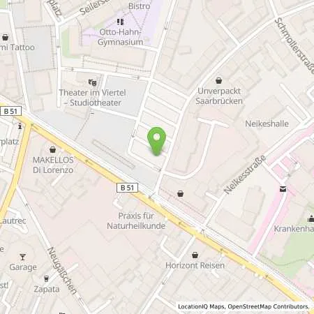 Standortübersicht der Tankstelle energis GmbH in 66121 Saarbrücken