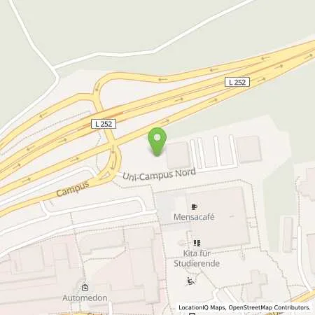 Standortübersicht der Tankstelle Prof. Dr. Dr. hc. mul.t A. W. Scheer, c/o THS GmbH in 66123 Saarbrücken