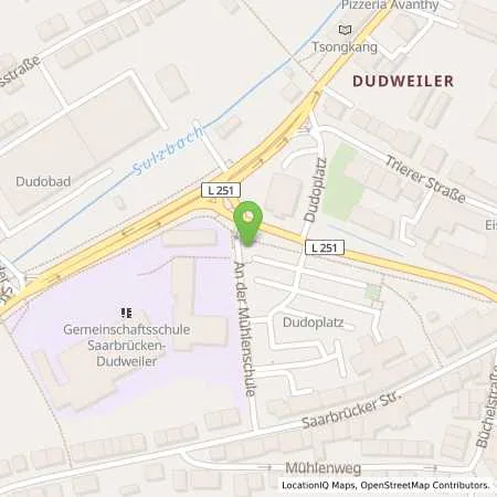 Standortübersicht der Tankstelle Energie SaarLorLux AG in 66125 Saarbrücken