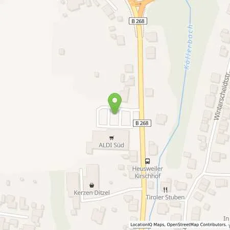 Standortübersicht der Tankstelle ALDI SÜD in 66265 Heusweiler