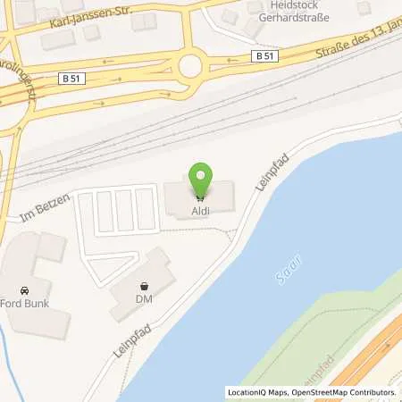 Standortübersicht der Tankstelle ALDI SÜD in 66333 Völklingen