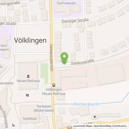 Standortübersicht der Strom (Elektro) Tankstelle: Stadtwerke Völklingen Vertrieb GmbH in 66333, Vlklingen