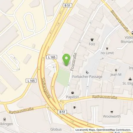 Standortübersicht der Tankstelle Stadtwerke Völklingen Vertrieb GmbH in 66333 Völklingen